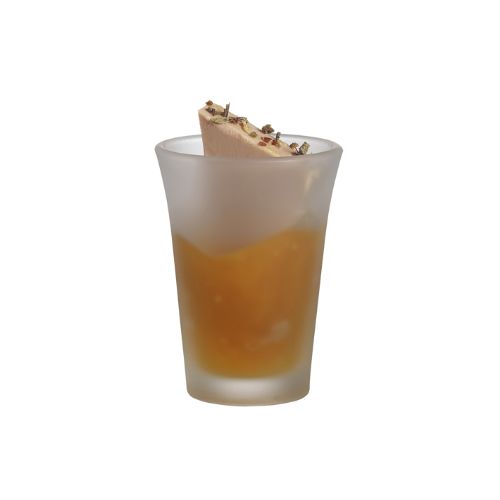 [44104016] MINI VERRE EFFET GIVRE 5CC H6CM Ø4,5/3CM  FOST+ INCLUS