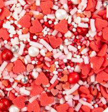 [08053870] 1061193 MIX DECORATION ST VALENTIN ROUGE/ROSE/NACREEN SUCRE 450G