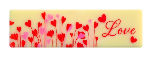 [08058125] 088074 PCB RECTANGLES CB LOVE 7X2CM 110PCS ***S/CDE***