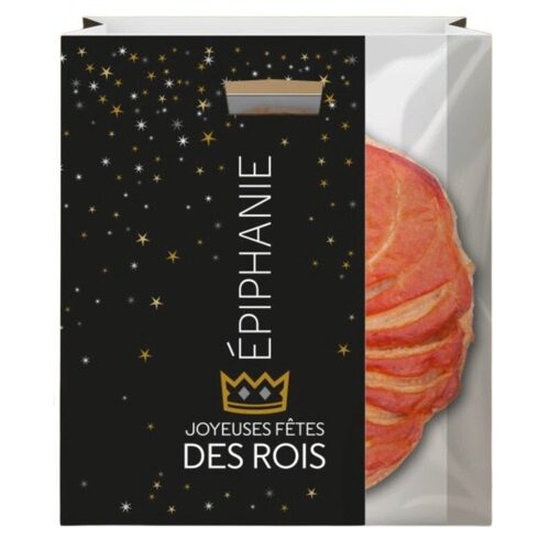 [15060151] SACS A GALETTES DES ROIS AVEC FENETRE 30 CM    FOST+2026 INCLUS 100 PIECES