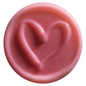 [08057960] PCB Seals PAG Heart 2 designs ø 3.5 cm 140pces ***s/cd***
