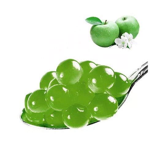 [25101234] BLACK COFFEE FRUIT PEARLS 3,2KG APPEL SMAAK V/BUBBLE TEA POT