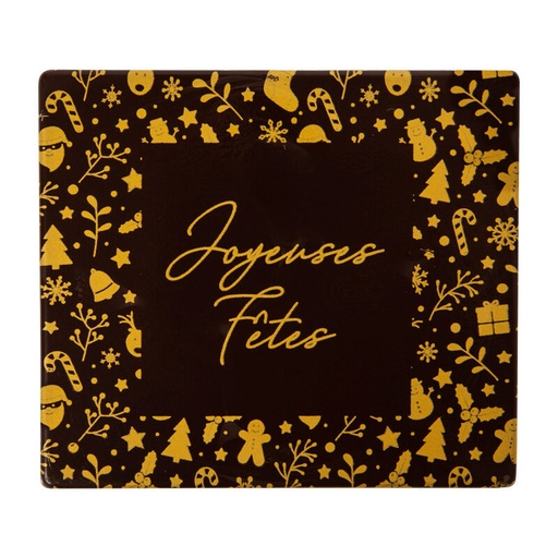 [08082159] 2015495 JOYEUSES FETES BLOKHITTERS GOUDEN ONTWERP 9X8CM 40 STUKS