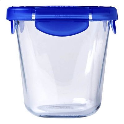 [57661159] PYREX COOK&GO PASTA BOX 12 x 12CM HT 12CM 0,8L AVEC COUVERCLE HERMÉTIQUE EN VERRE BOROSILICATE -40 À +300°C