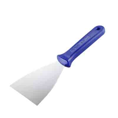 [50361114] INOX PATISSIER SPATEL BLAUW HANDEL 10CM=STUK