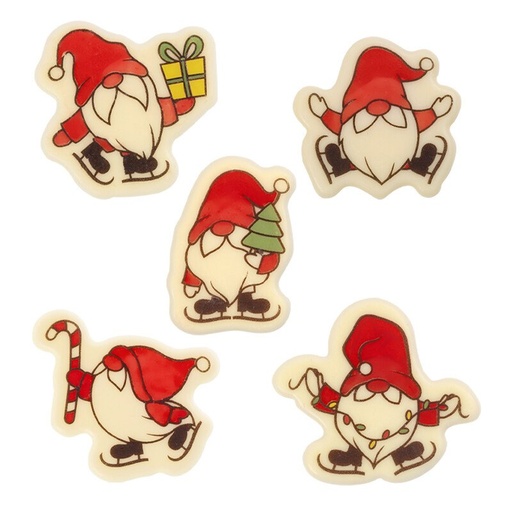 [08054948] 15452 ASSORTIMENT GNOME KERSTMANNEN 4,5CM 75STKS ***OP BESTELLING***
