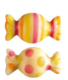 [08057109] 061280 PCB CANDY CB 2 DESIGNS 4X2.2 CM 78PCES ***S/CD***