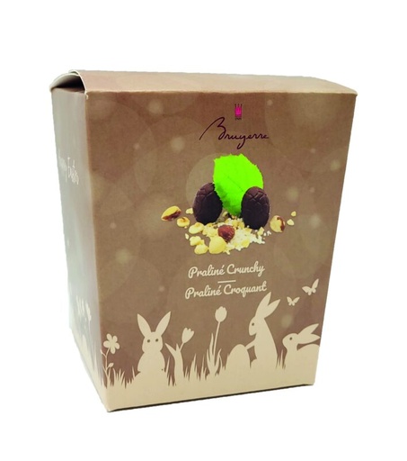 [11030173] BRUYERRE BOITE PAQUES OEUFS LAIT PRALINE CROQUANT 170GR