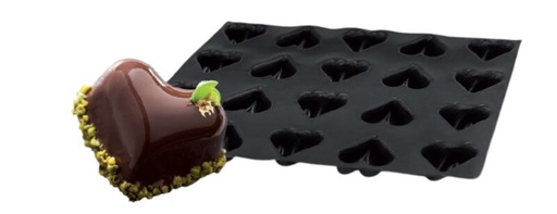 [70408352] FP-01073 FLEXIPAN® ORIGINE COEUR BOMBE 60X40CM 20EMP 7,5X6,5CM H3,5CM VOL 81ML