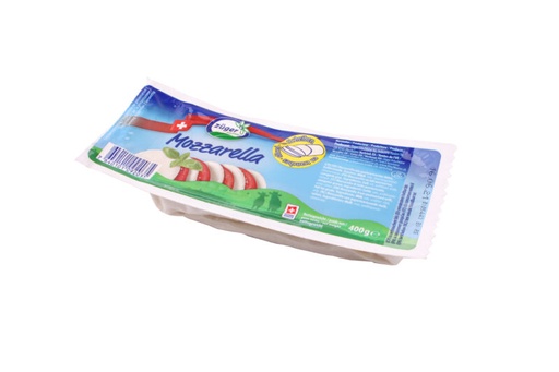 [06100247] MOZZARELLA ZUGER EN TRANCHES 400GR  ±30 TRANCHES