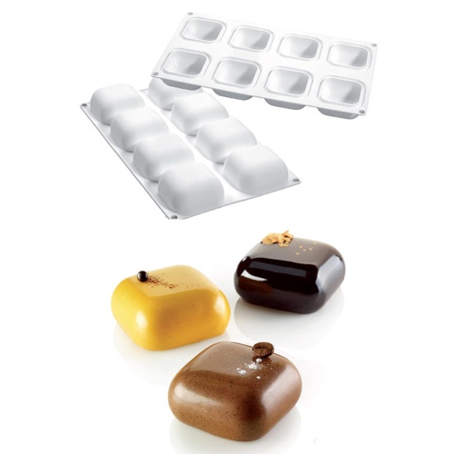 [51657209] SILIKOMART VORM GEM100 61 X 61MM H 30MM VOL 100ML TORTAFLEX  = STUK