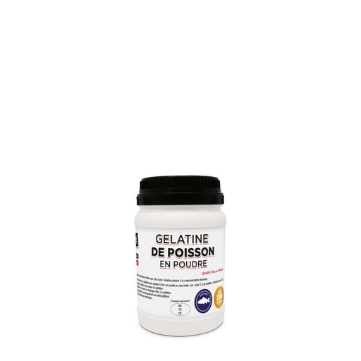 [03031076] GELATINE DE POISSON OR 200 BLOOM HALAL 150GR