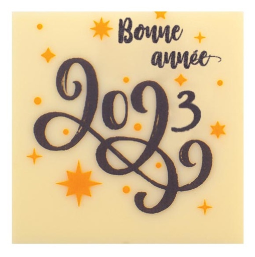 [08056697] 060424 PCB SQUARES CB HAPPY NEW YEAR 4.5 CM 120PCS ***S/CD***