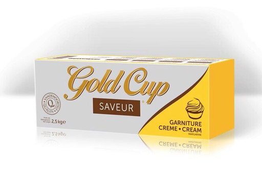 [05070043] VAMIX GOLD CUP ROOMMARGARINE SMAAK IN BLOK 4 X 2,5 KG