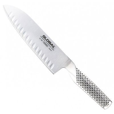 [50301283] GLOBAL G80 18CM DIMPLED SANTOKU KNIFE