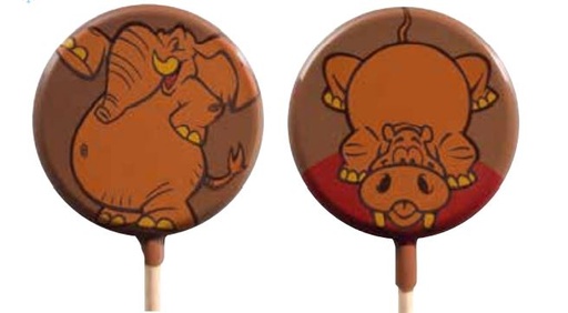 [08057147] 061324 PCB BLISTERS SUCETTES ANIMAUX POUR 45 EMPREINTES Ø 5,5 CM ET BÂTONS 9PCES ***S/CD***
