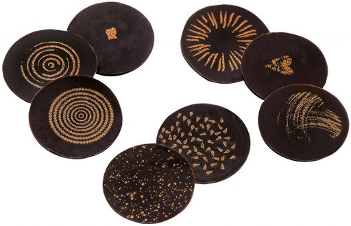 [08056051] 003285 PCB RONDS CN TENDANCE 8 DESIGNS Ø 3 CM 567PCES ***S/CD***