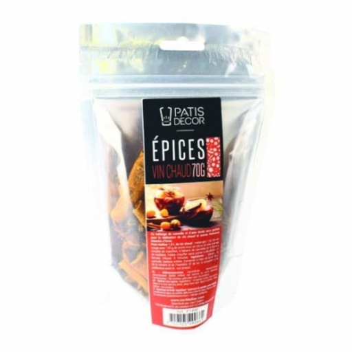 [08075211] PATISDECOR EPICES POUR VIN CHAUD SACHET DE 70GR