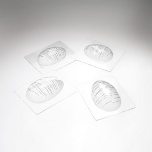 [08057785] 074092 PCB EGG MOLDS WAVE PR 6 SUBJECTS 2 DESIGNS 12PCS ***S/CD***