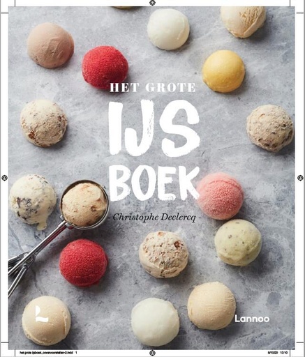 [55327736] BOEK "HET GROTE IJS BOEK " NEWCHRISTOPHE DECLERCQ EDITIE LANOO