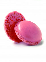 [04030119] PIDY LARGE RASPBERRY MACARON Ø6.9CM 64 PCES READY TO FILL