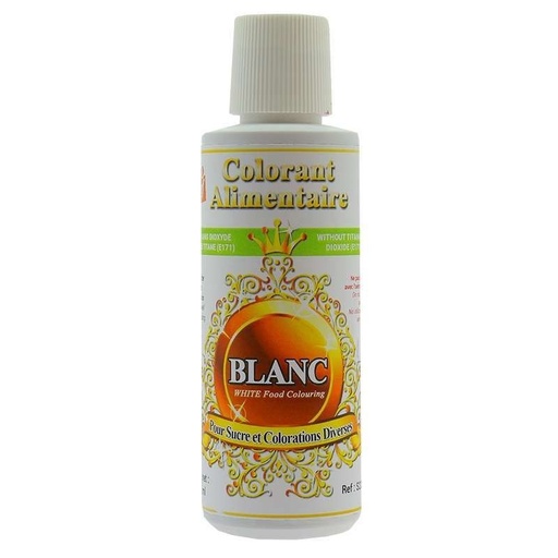 [70410577] WITTE VLOEIBARE VOEDSELKLEURSTOF 125ML E170