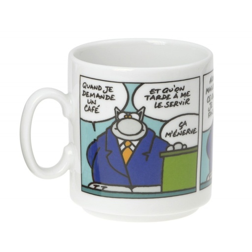 [60231002] LE CHAT MUG STRIP COULEUR QUAND JE DEMANDE 30CL P.GELUCK