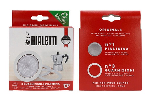 [57658330] BIALETTII SET 3 JOINTS+FILTRE 9T MOKA