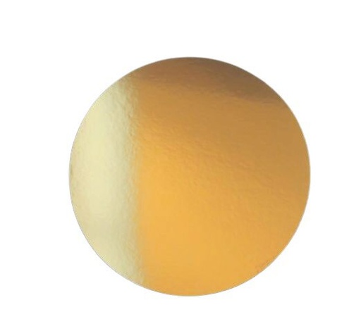 [27660522] ROUND GOLD CARTON Ø 20CM **10 PCES** 