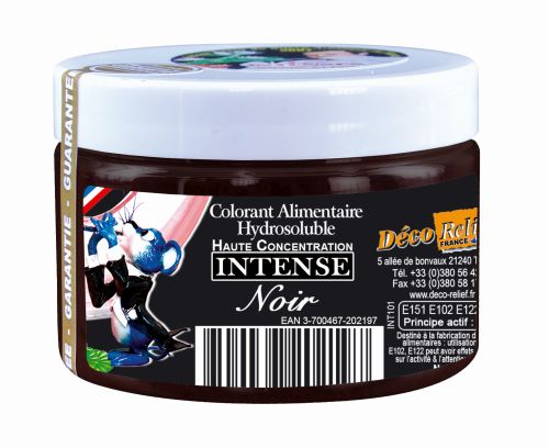 [07053016] INTENS KLEURSTOF ZWART E151-E102-E122-E131 INT101 50GR=POT