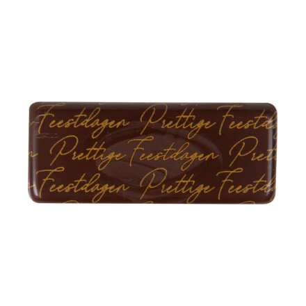 [08054672] 15950 PLAATJE PRETTIGE FEESTDAGEN 5,5X2,3CM 100PCES ***OP/ORDER***