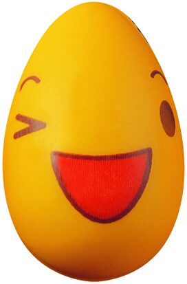 [08057036] 061198 PCB DEMI-COQUES OEUFS CB VISAGES 5 DESIGNS3,4X2,3 CM 630PCES ***S/CD***