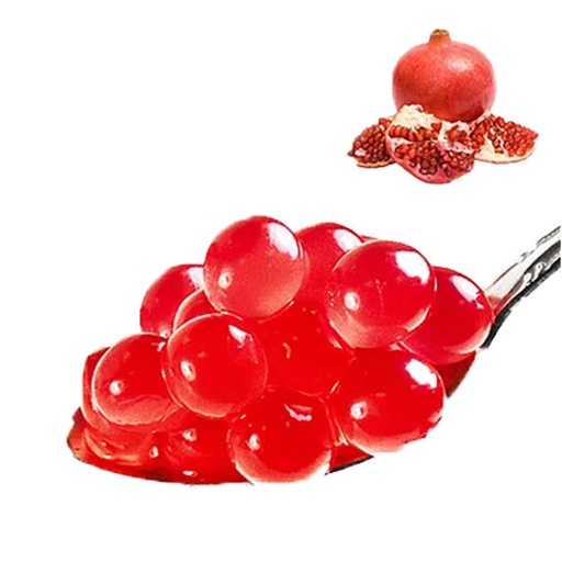 [25101230] BLACK COFFEE FRUIT PEARLS 3,4KG GRANAATAPPEL SMAAK V/BUBBLE TEA POT