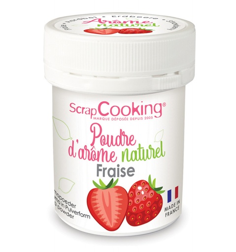 [08055671] SCRAPCOOKING NATURAL FLAVOR POWDER STRAWBERRY 15GR