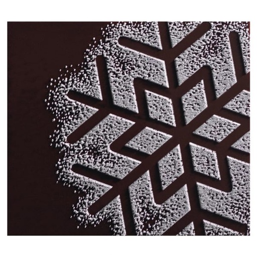 [08057251] PCB NC tips met reliëf Flake 8.5x7.5 cm 72pces ***s/cd***
