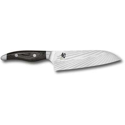 [57661290] KAI COUTEAU SHUN NAGARE SANTOKU 18CM DAMASSE