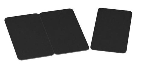 [57665024] EDIKIO TRI-CARTES SÉCABLES EN 3 PARTIES PVC NOIR  0.76MM-ACCES/FLEX/DUPLEX  PAQUET DE 100 PCES