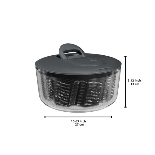 [55078234] ZYLISS 26CM EASY SPIN PULL-ON SALAD SPINNER GREEN