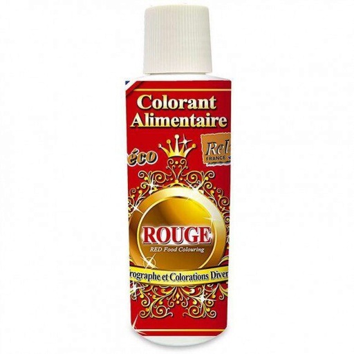 [70409342] VLOEIBAAR EETBAAR KLEURSTOF 125ML ROOD=FLES