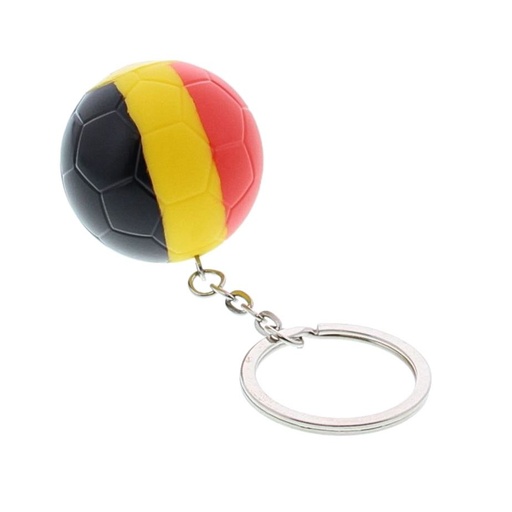 [61300011] PORTE CLEFS BALLON "BELGIUM"D/5CM