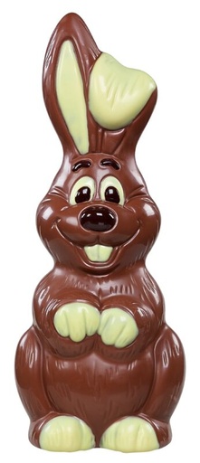 [13030385] CREUX GROS LIEVRE RIANT CHOCOLAT LAIT DÉCORÉ 1000G