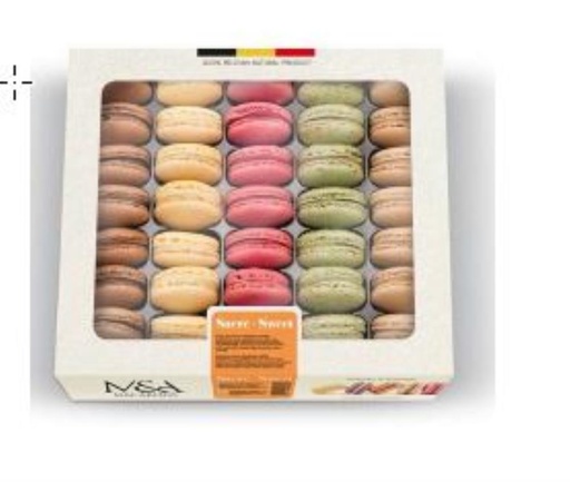 [02100986] ❄️M&A**PETITS** MACARONS SUCRÉS ASSORTIMENT  5 SORTES 36 X 12GR