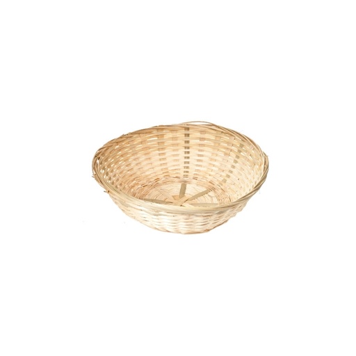 [60300031] RONDE BAMBOE MAND D/25CM X H/8CM