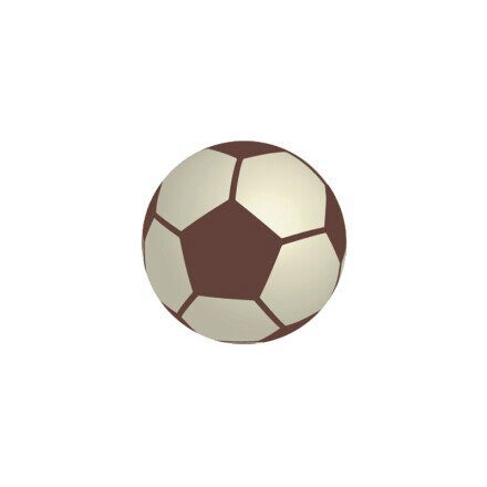 [08031904] 24581 HALVE BOL VOETBAL 216 STUKKEN = DOOS