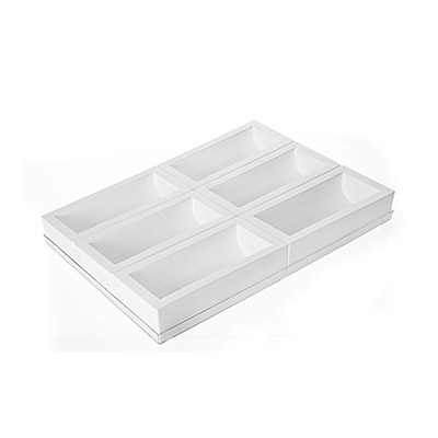 [51661175] SILICONE BOOMSTAMVORM 250X90X70MM 6 STUKKEN + HOUDER 60X40CM=SET