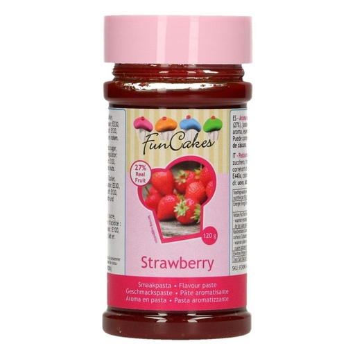 [08053361] FUNCAKES SMAAKPASTA AARDBEI 120G