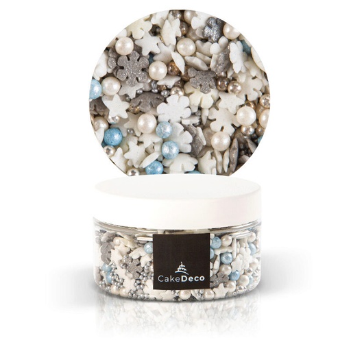 [08054133] 39212 CAKEDECO MIX NOËL BLEU ARGENT  24 PIECES ***S/CD***