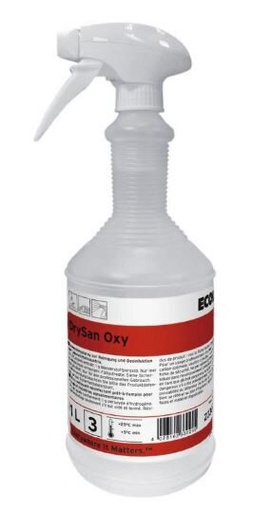 [20100202] ECOLAB DROOGT EEN OXY DESINFECTERENDE REINIGER 12 X 1L = FLES