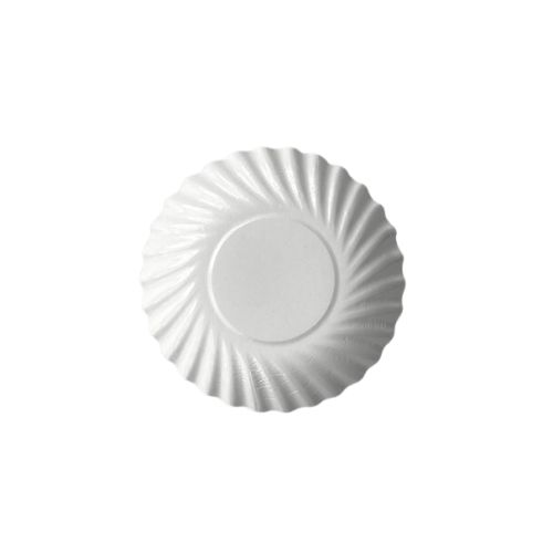 [27665281] ASSIETTE CARTON RONDE BLANCHE Ø 88 MM FOST+INCLUS 100 PIECES