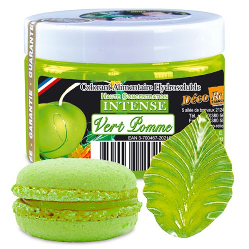 [07053005] INTENSE WATER-SOLUBLE COLORANT APPLE GREEN E102-E133 - INT71 50GR